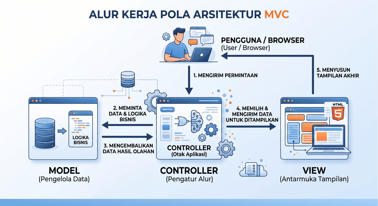 Cara Kerja MVC